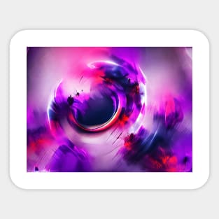 Purple abstract background with Circles Sticker